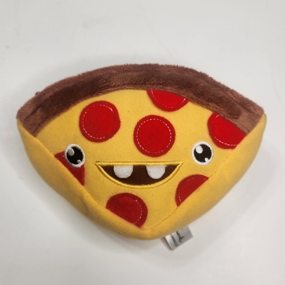 Hallmark Zip Pouch Plush Pizza Slice Carrying Case 7" Storage Bag Purse Plushie - Picture 1 of 9